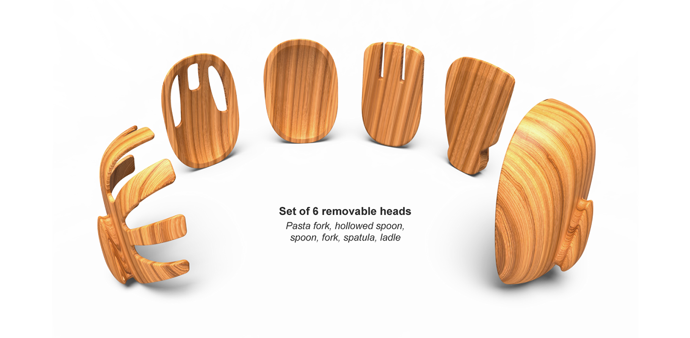 spatula kitchen ustensil product design  industrial design  cooking wood ecofriendly cookware Ecology