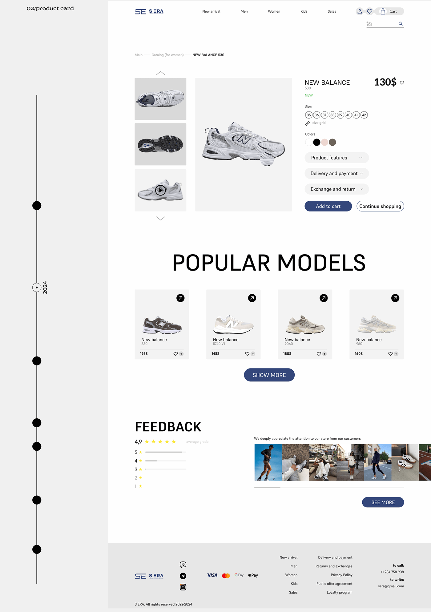 UI/UX Figma online store Website sports shoes shop Web Design  brand Interface