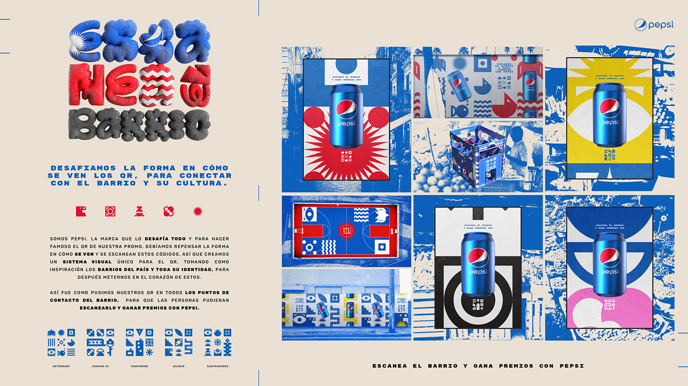 3D Advertising  blue design Graffiti poster red soda streetart Young lions