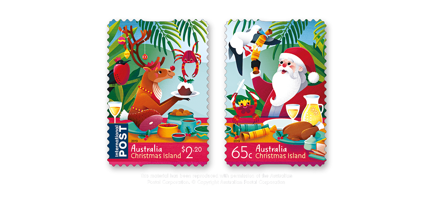 Australia Post Christmas Island Christmas 2019 Stamps on Behance