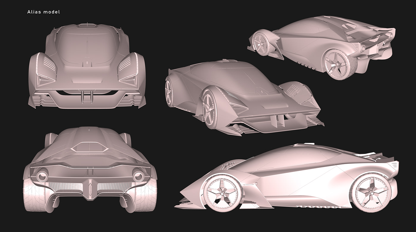 autodesk alias Automotive design car design design keyshot Lancia Lancia Stratos Transportation Design