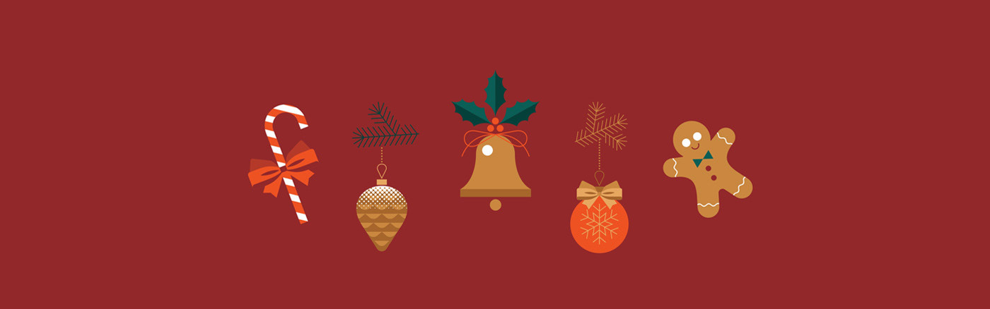 Christmas flat illustration geometric greeting card holidays ILLUSTRATION  minimalistic new year pattern postcard