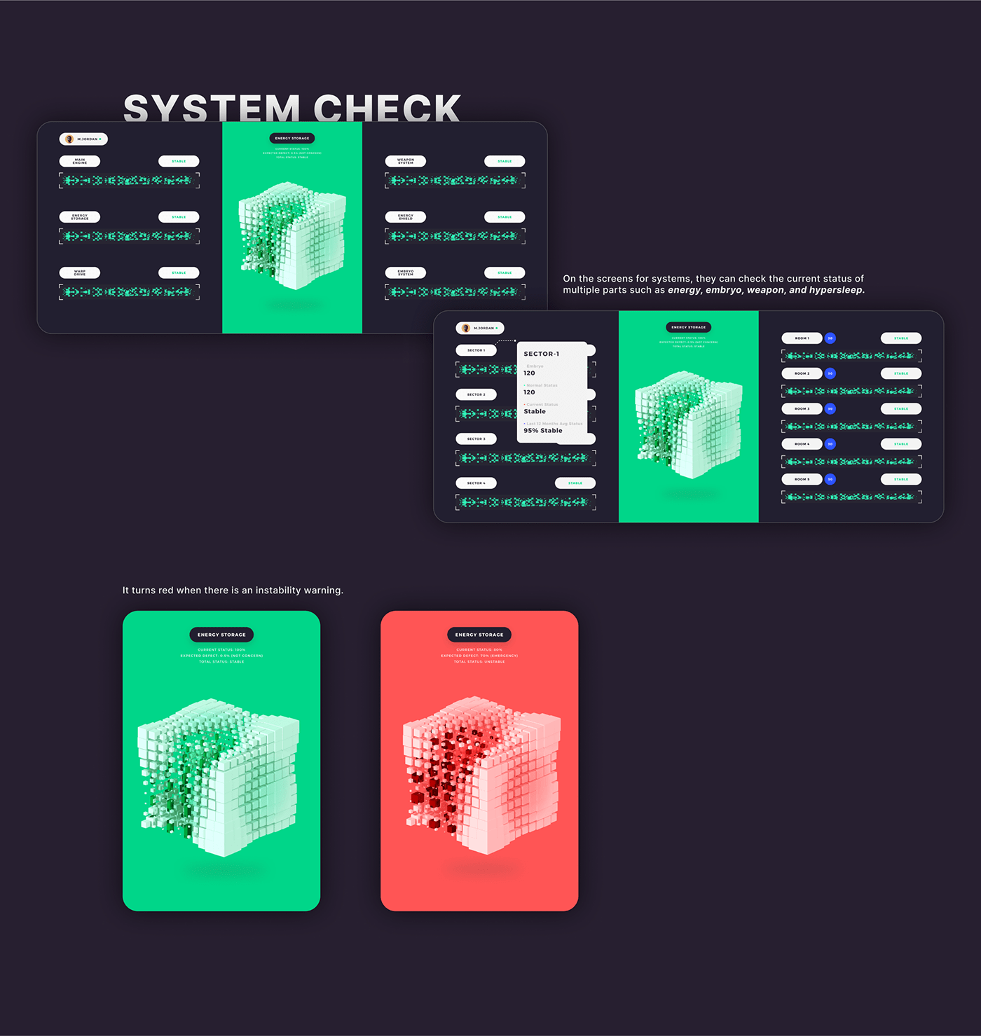conceptual design infotainment system Prototyping spaceship ux/ui