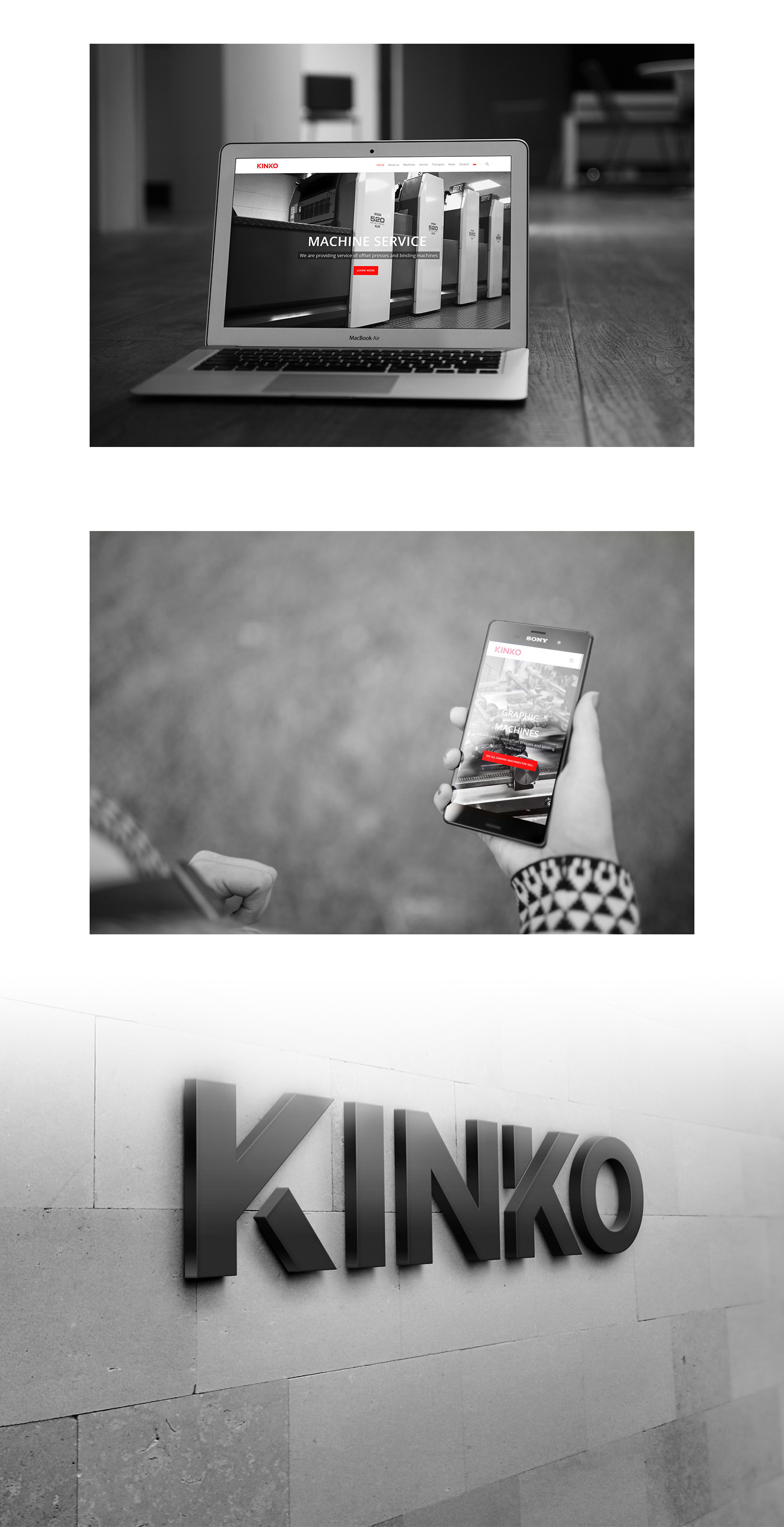 kinko brand logo branding  business card www Website identity graphic machines