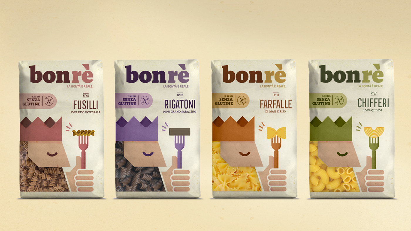 solid solidstudio Packaging branding  Character design Food  glutenfree Pasta king