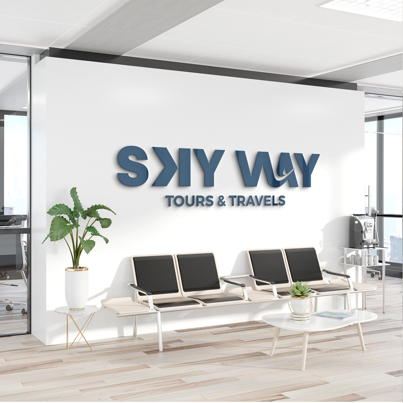 branding  logo Logo Design logofolio logos Mockup Skyway tours and travels Travel