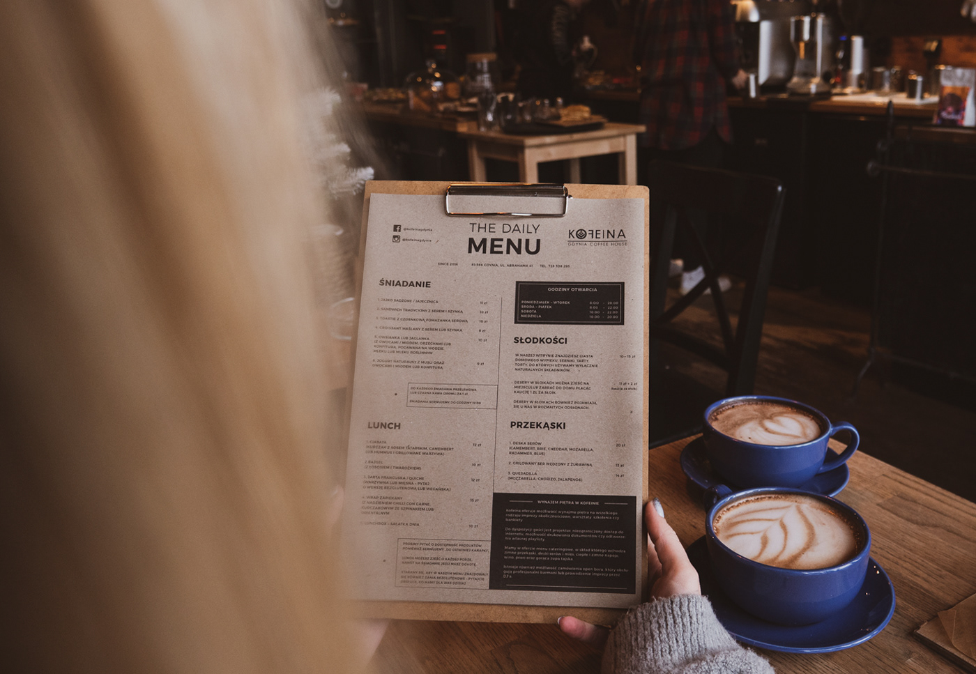 Coffee coffeeshop menu menudesign Minimalism minimalizm polska projektmenu