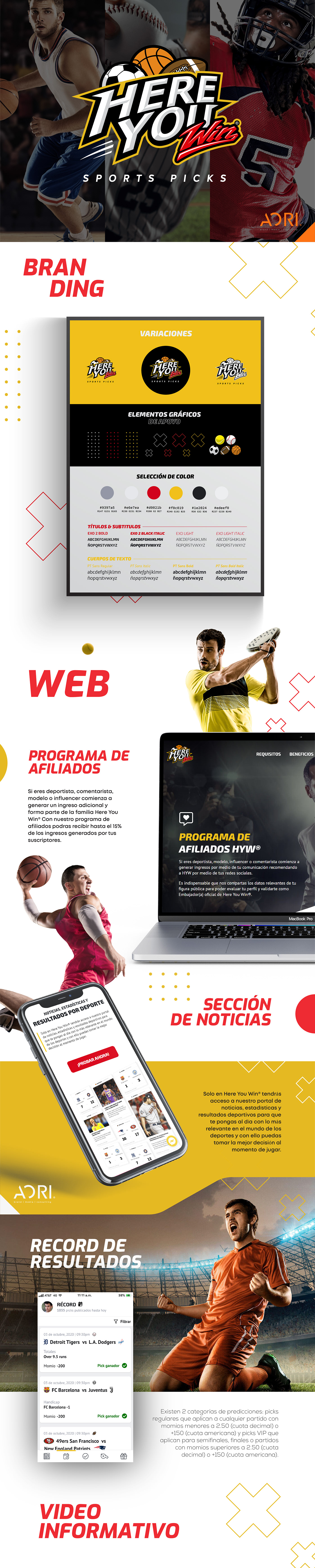 Advertising  branding  design ia social media sports ux Web