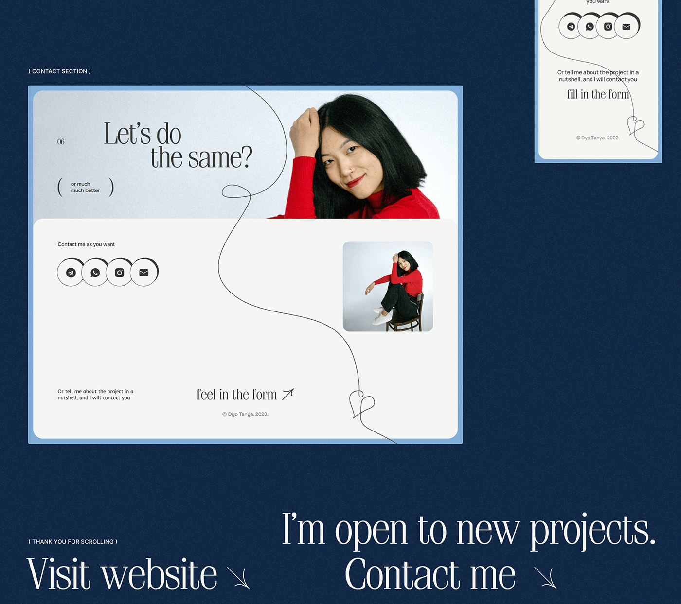 webdesigner portfoliowebsite Webdesign UxUIdesign uidesign Onepager landing page Website Design UI/UX websiteportfolio