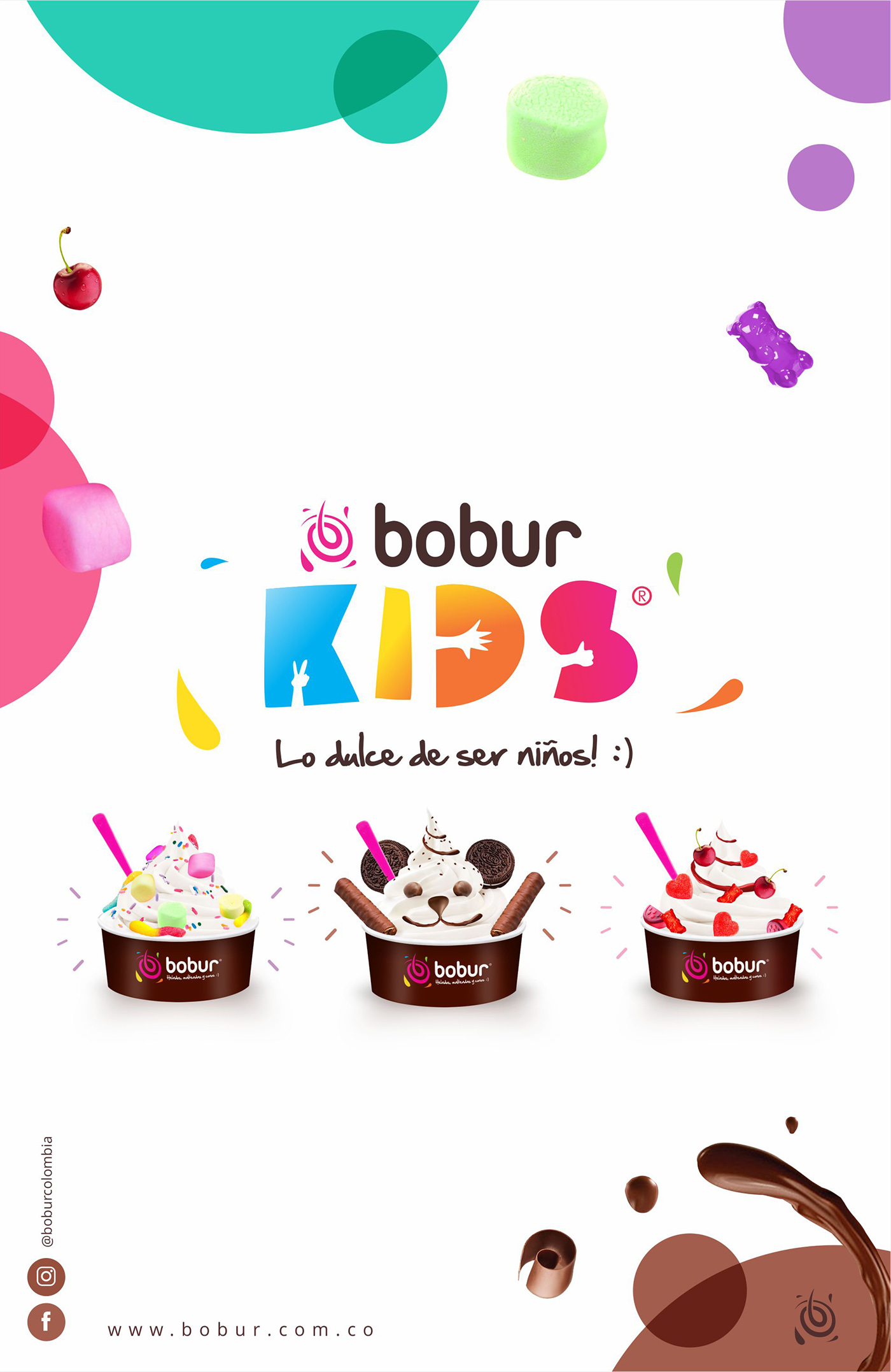 bobur kids icecream ice yogurt toppings helado colombia restaurant restaurantdesign