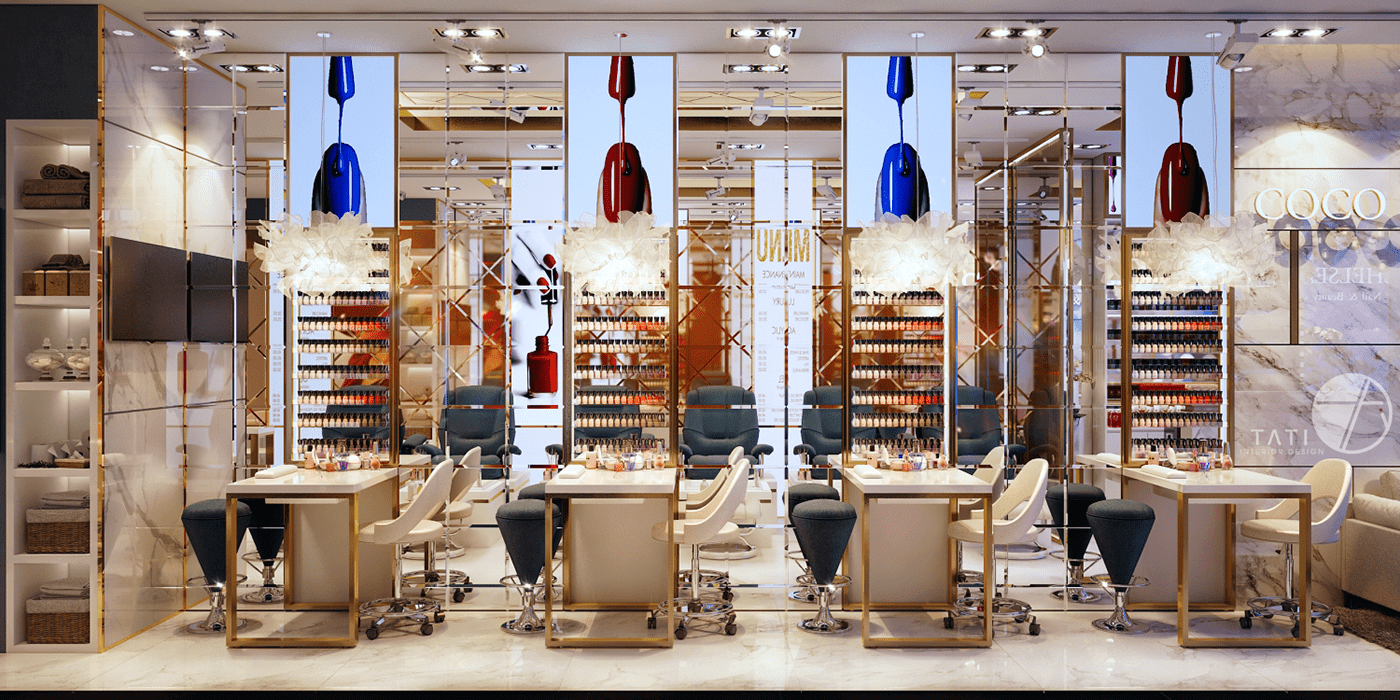 Interior beauty salon nail Spa