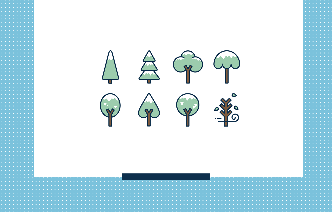 Icon Tree  winter tree icon