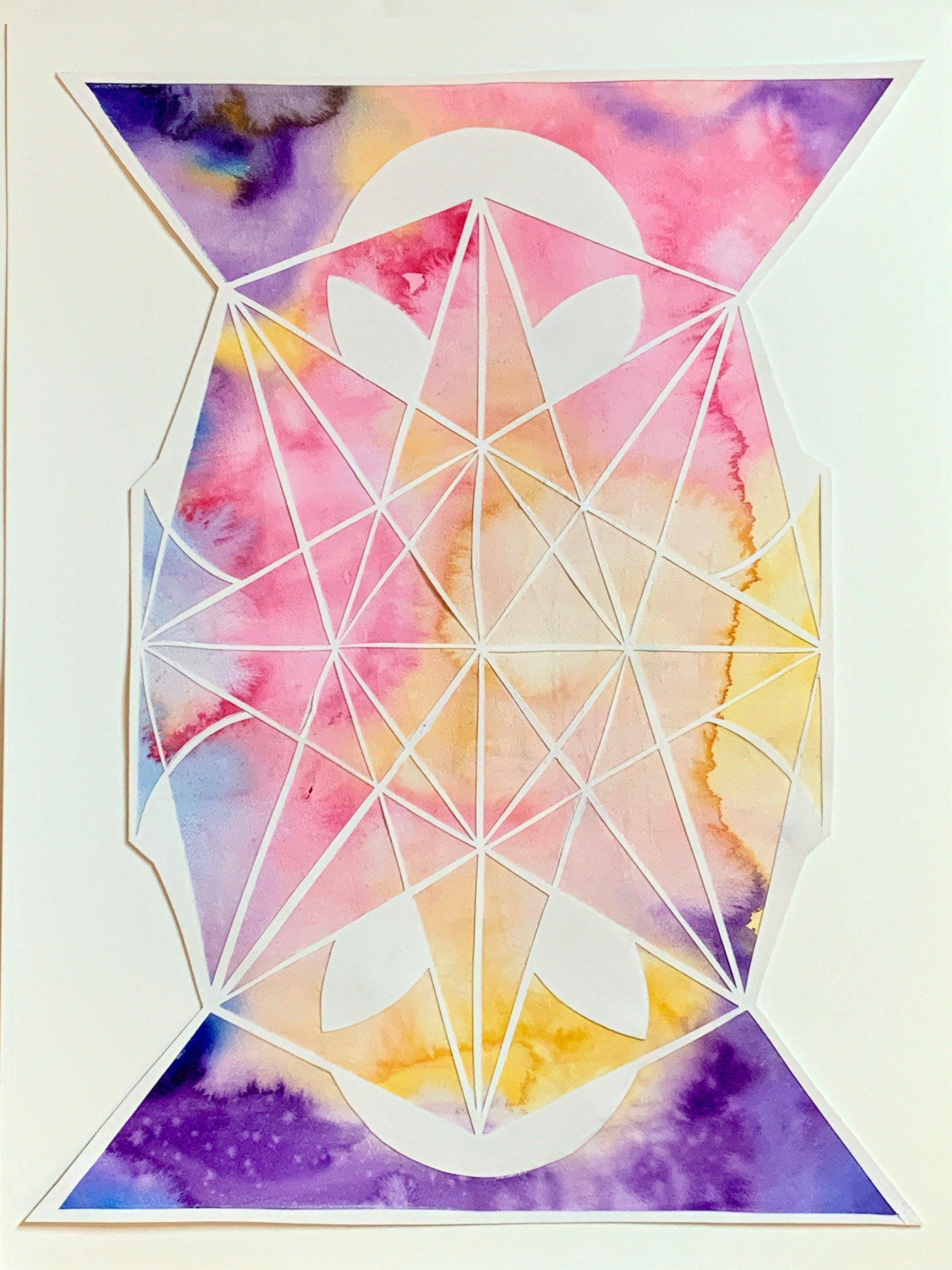 papercut shape color sacred geometry
