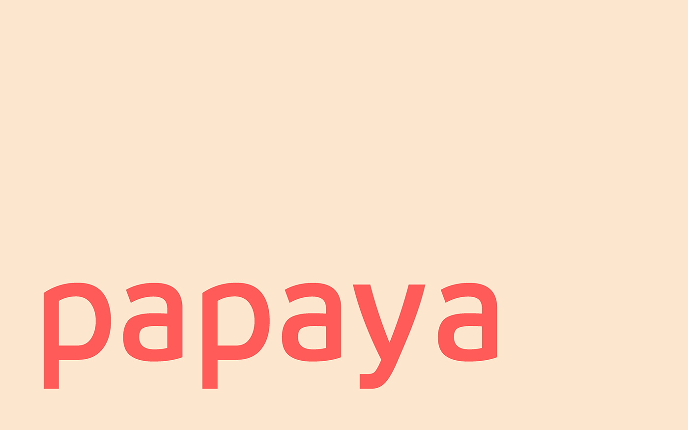 font desktop papaya graphic tela fonte