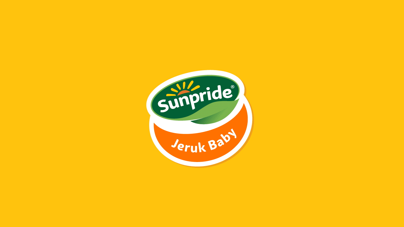 fruits vibrant branding  Rebrand indonesia fresh modern sticker logo graphic