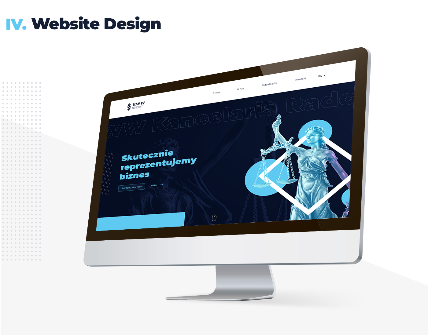 blue branding clean corporate elegant key visual law lawyer logo Web Design