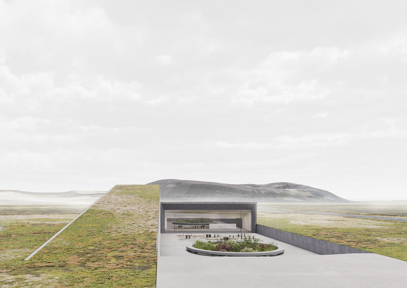 architecture concept exterior movietheater Render visualization