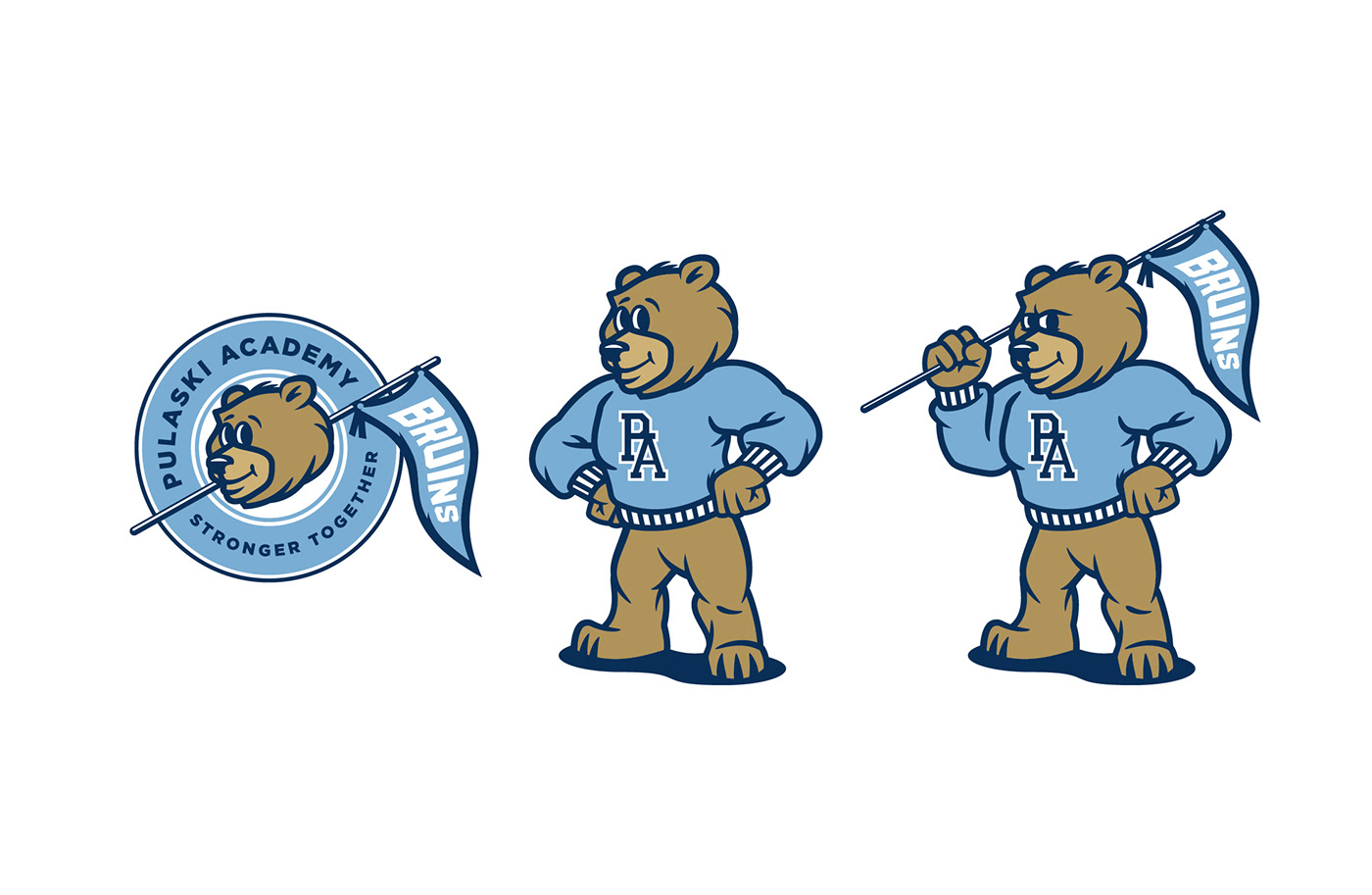athletic badge bear head bears branding  bruin football logo soccer sports