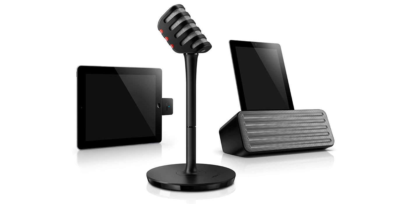 wireless karaoke speaker microphone app smartphone iphone iPad thevoice