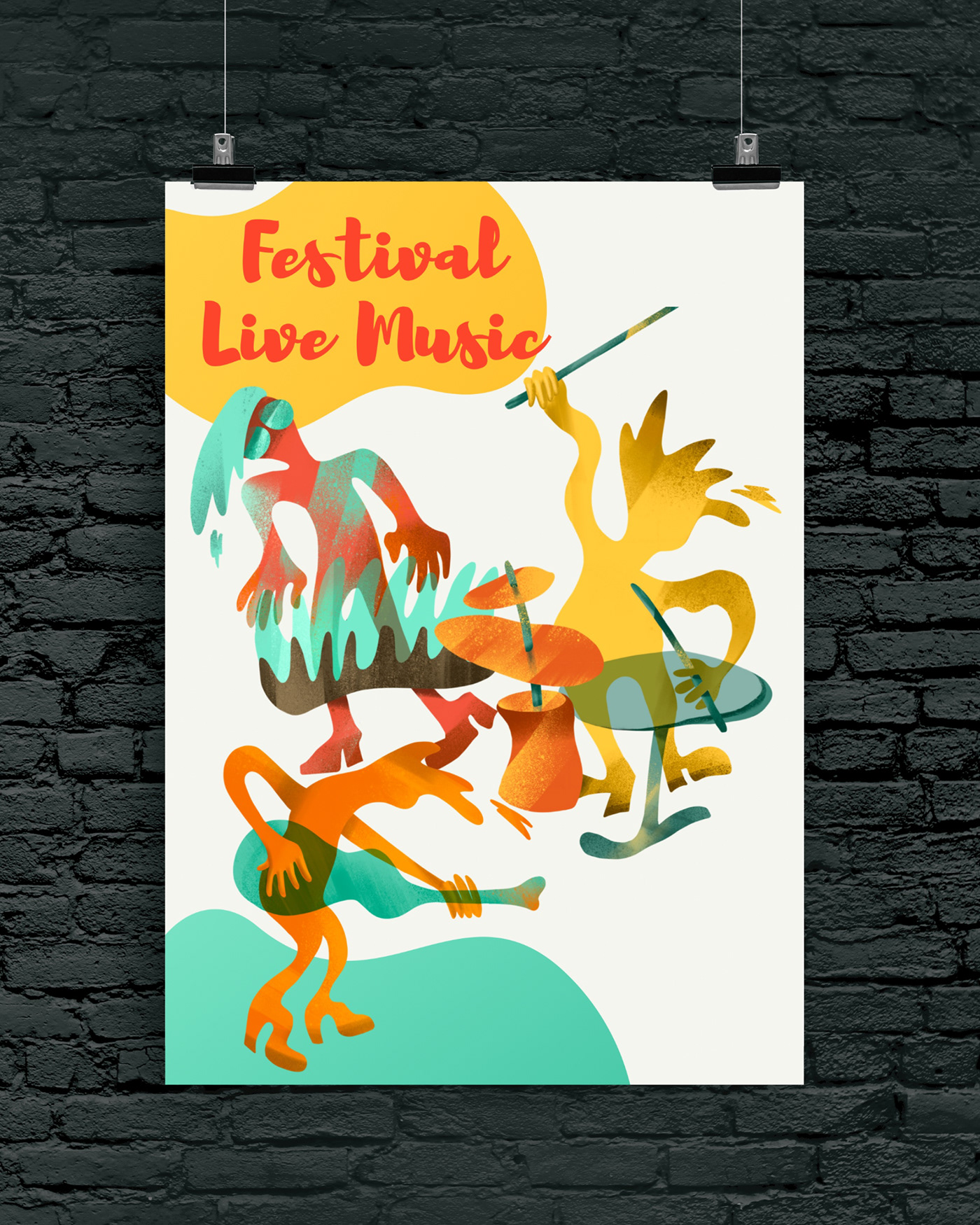 ILLUSTRATION  live music music Music Festival Music illustration music poster play music poster Poster Design