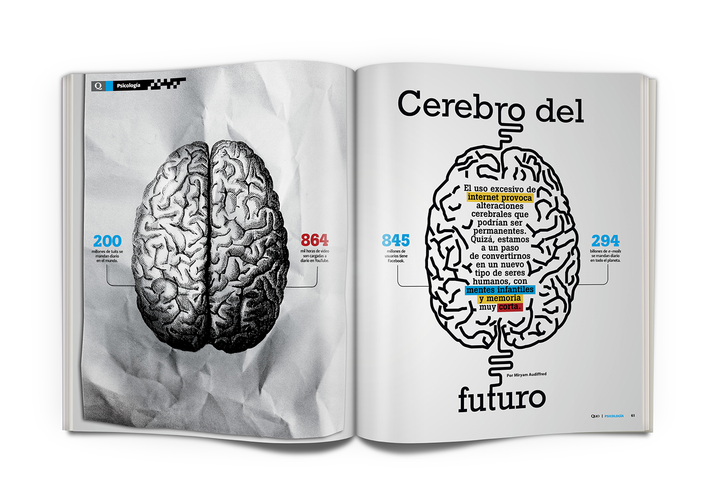 Cerebro brain cerebro del futuro editorial revista revista quo quo