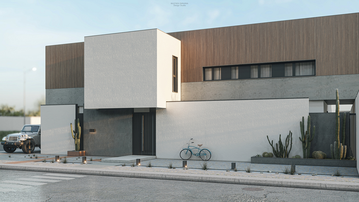 house architecture exterior visualization Render modern Villa 3D archviz HOUSE DESIGN