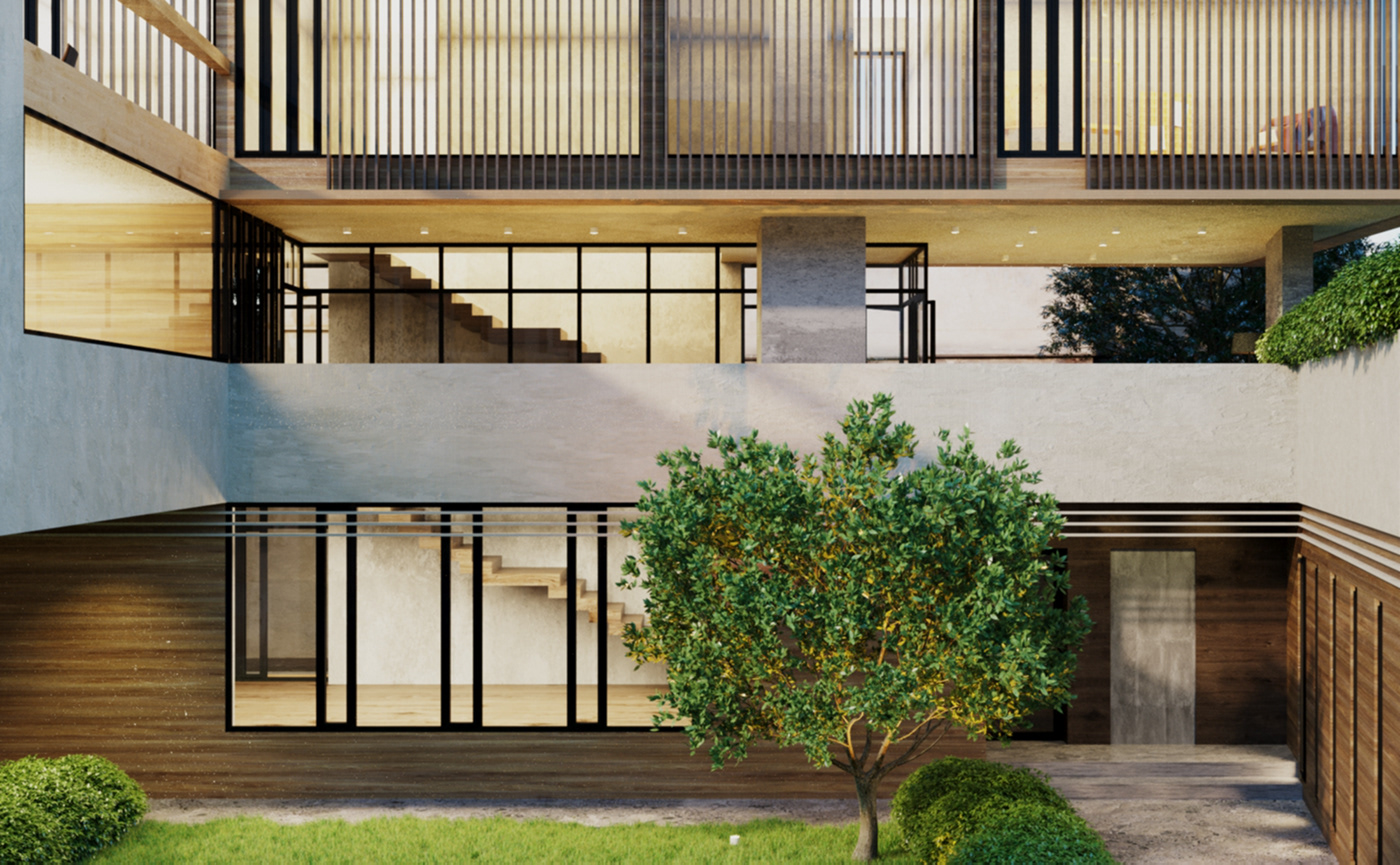 architecture design HOUSE DESIGN portfolio Project Render Residence visualization architecteure work