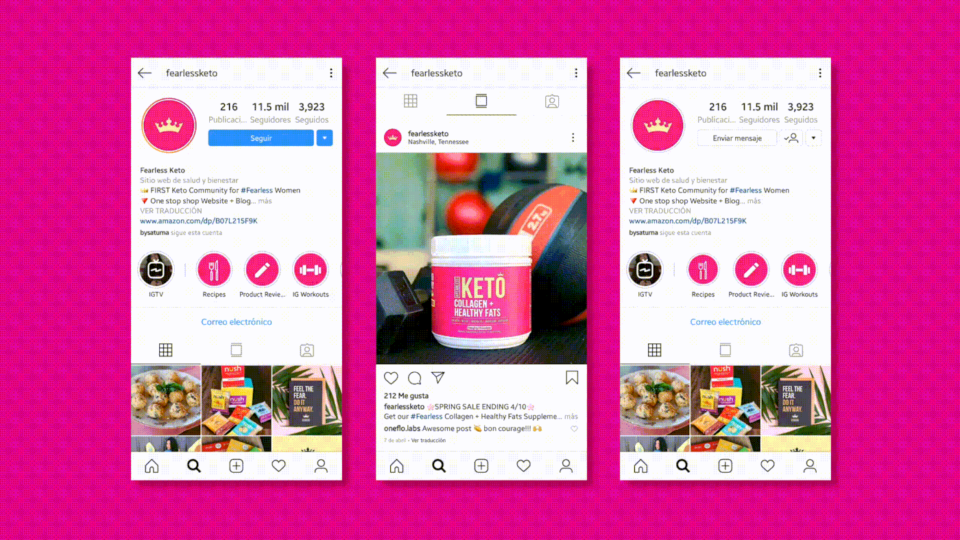 branding  identity Packaging pink Fearless keto Logotype graphic design  nutrition Guadalajara