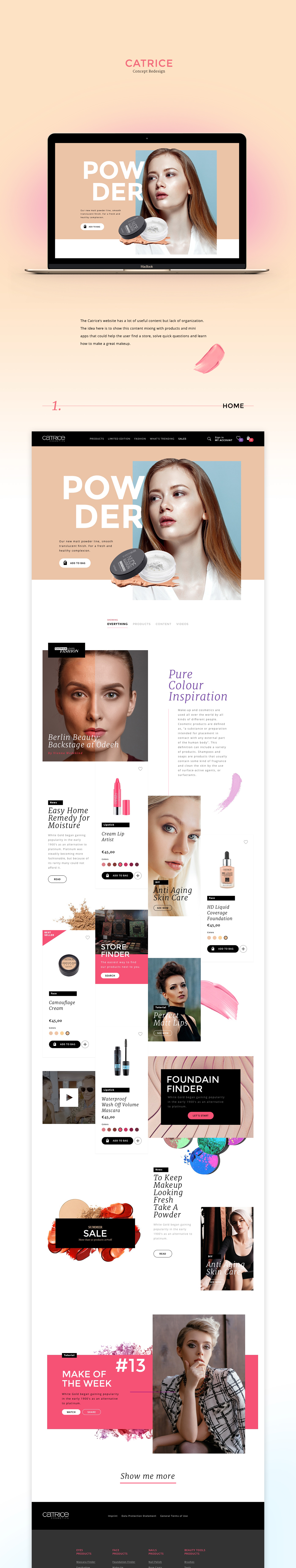 Ecommerce Website site cosmetics beauty Fashion  model Internet digital products