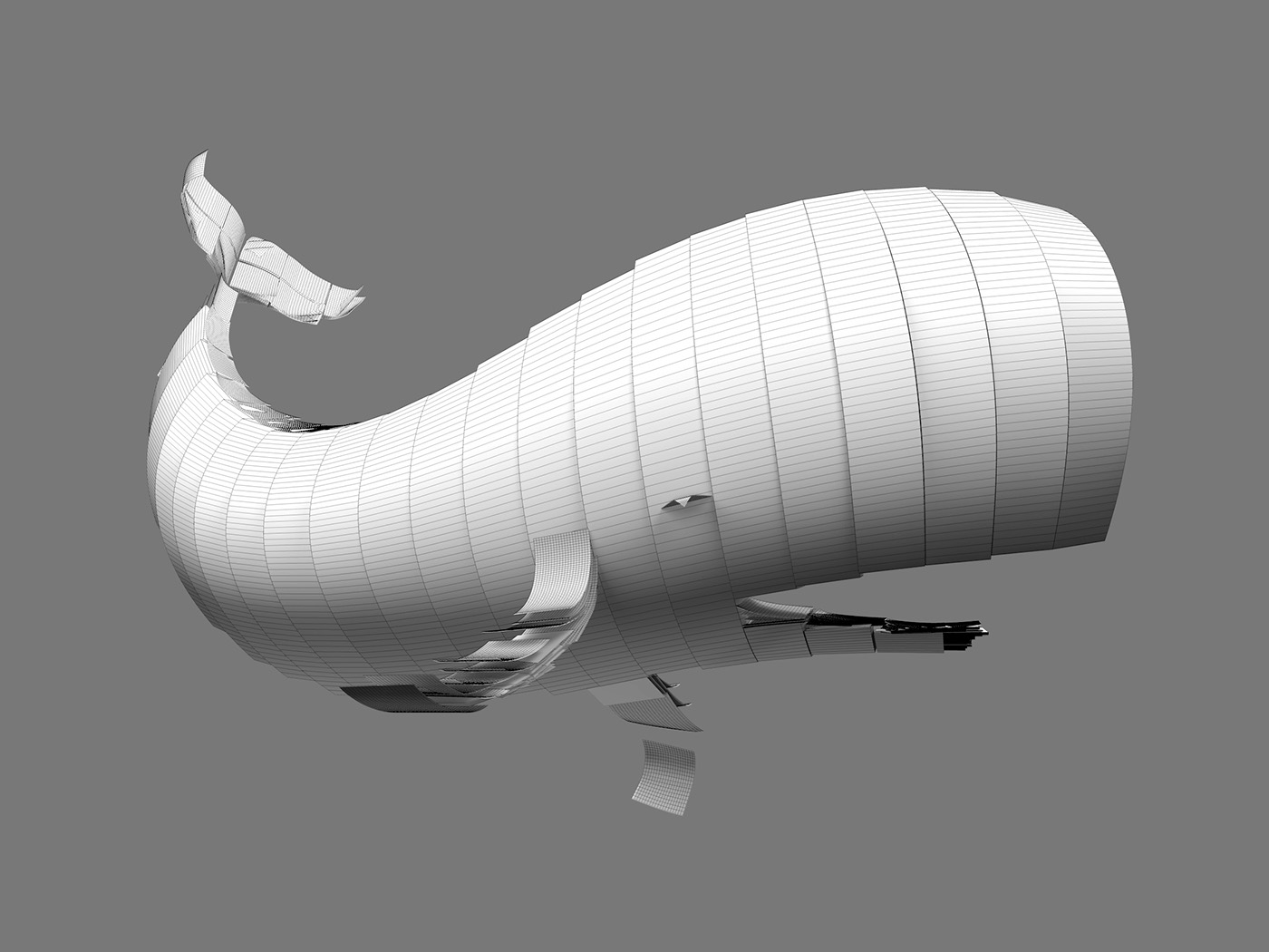 Whale elephant epson 3D CGI