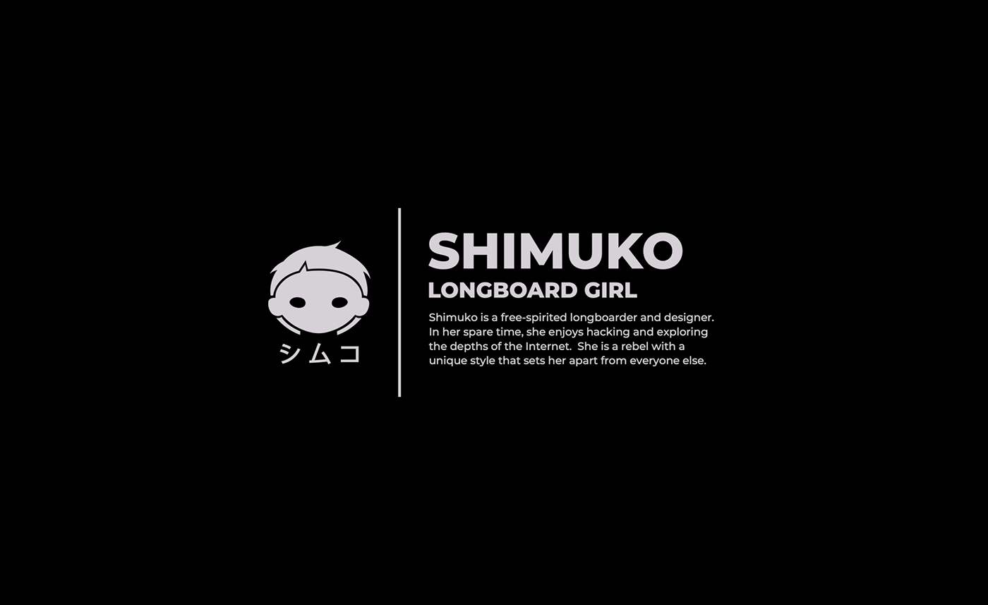designer toy Character design  LONGBOARD Zbrush logo product design  shimuko shimur