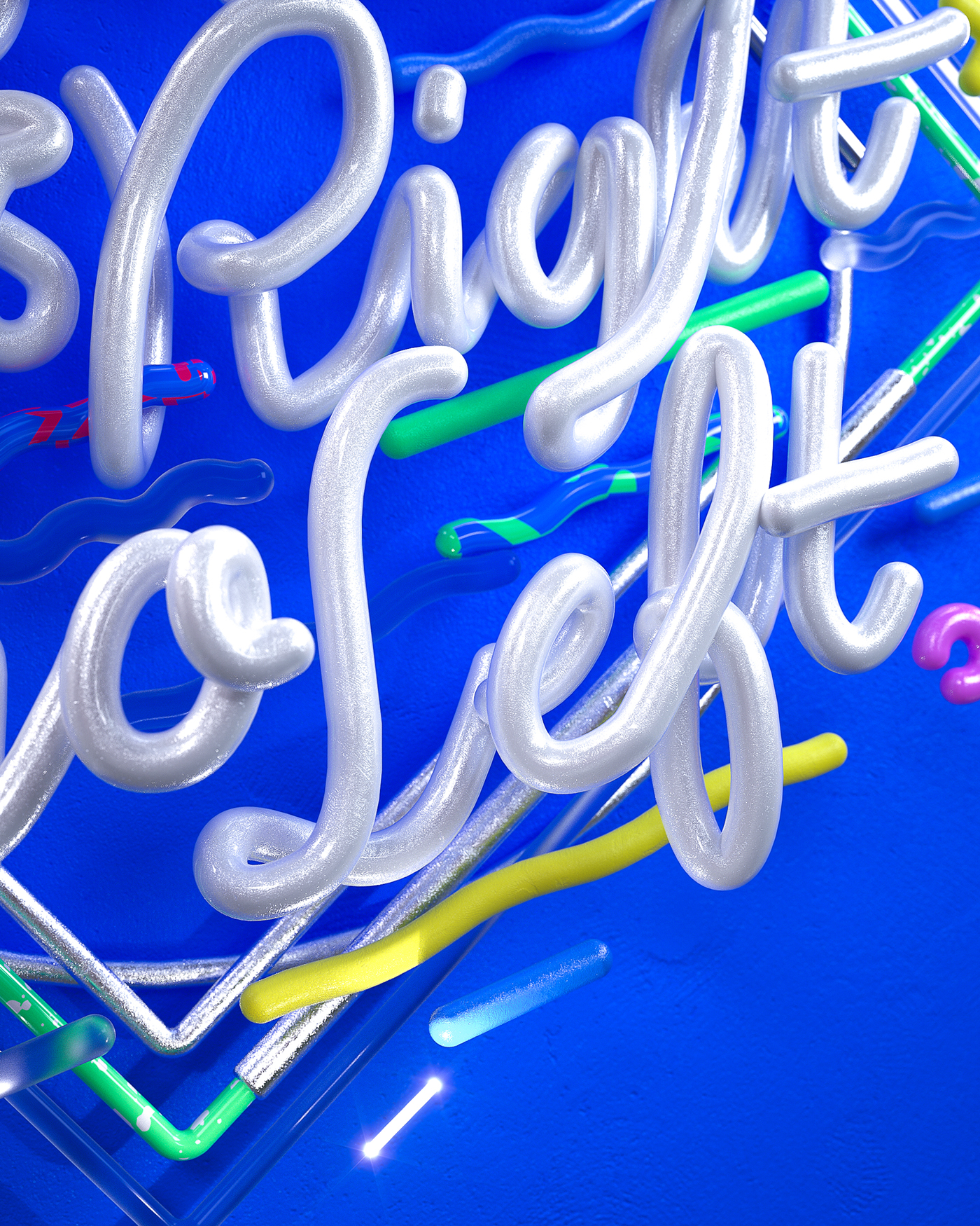 type CG octane 3D 3D Type Script adobe Nike lettering New York