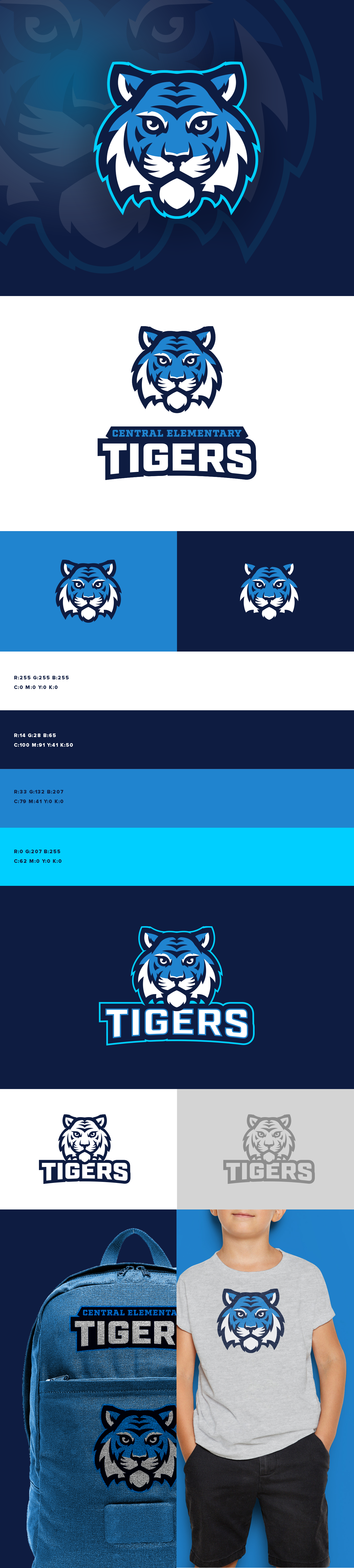 Rebrand tiger school elementary High School brand blue Cat utah sports
