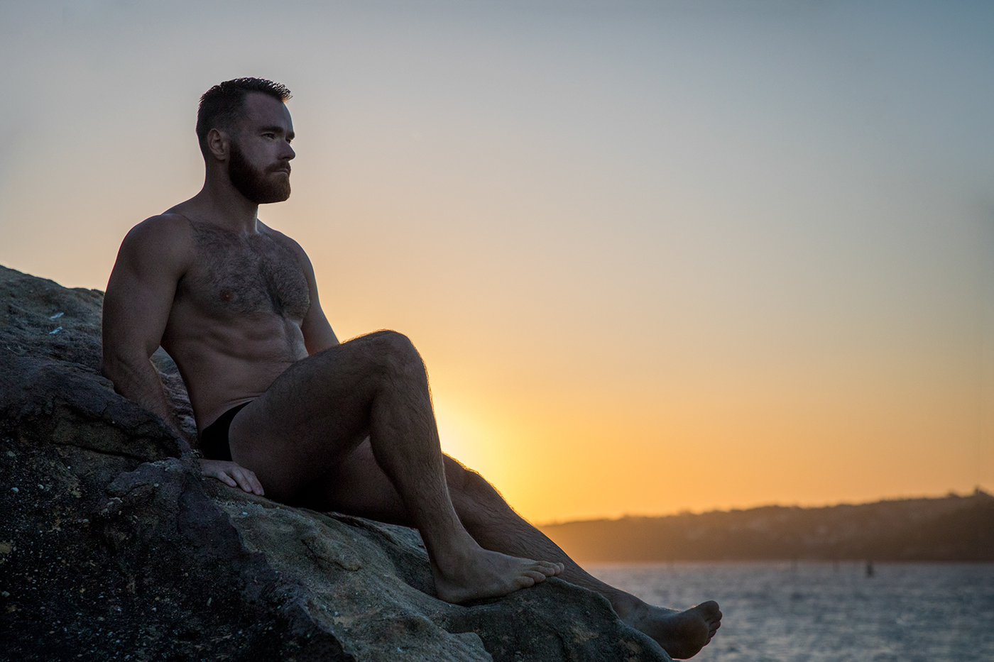 gay LGBT gay beach beach sunset Australia Photography  photographer pride male model