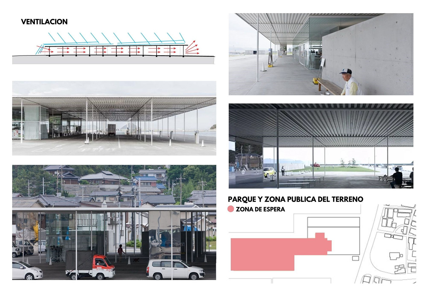 arquitectura arquitecture exterior JAPON naoshima island Render SANAA Architects SketchUP terminal vray