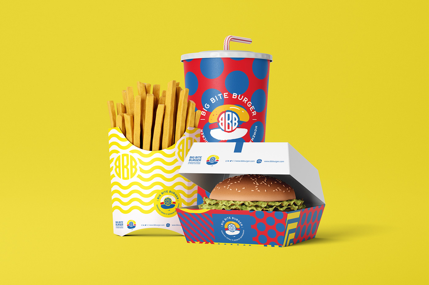 adobe illustrator Advertising  brand identity burger design Fast food identity Logo Design Logotype packaging design