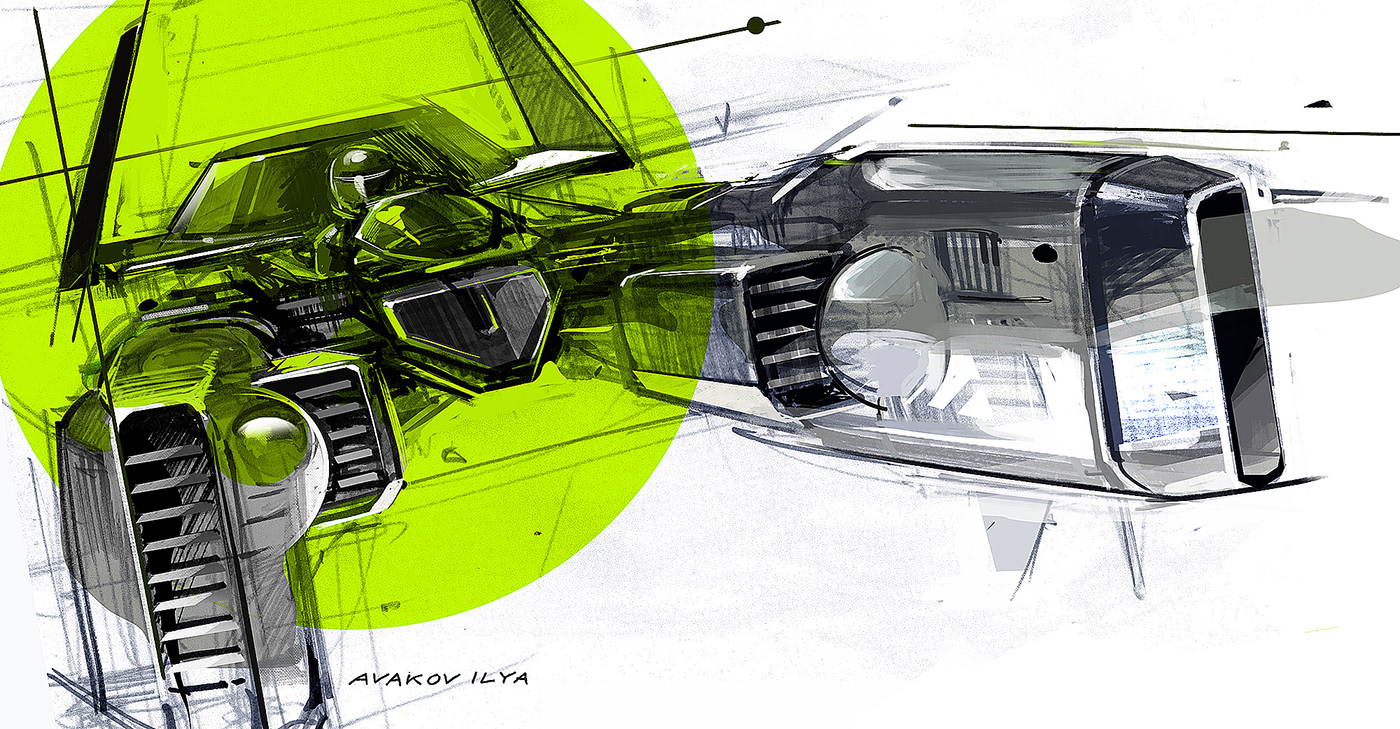 sketch Car Draw Car Illustration automotive   concept art concept artist digital illustration transportation Vehicle Sci Fi