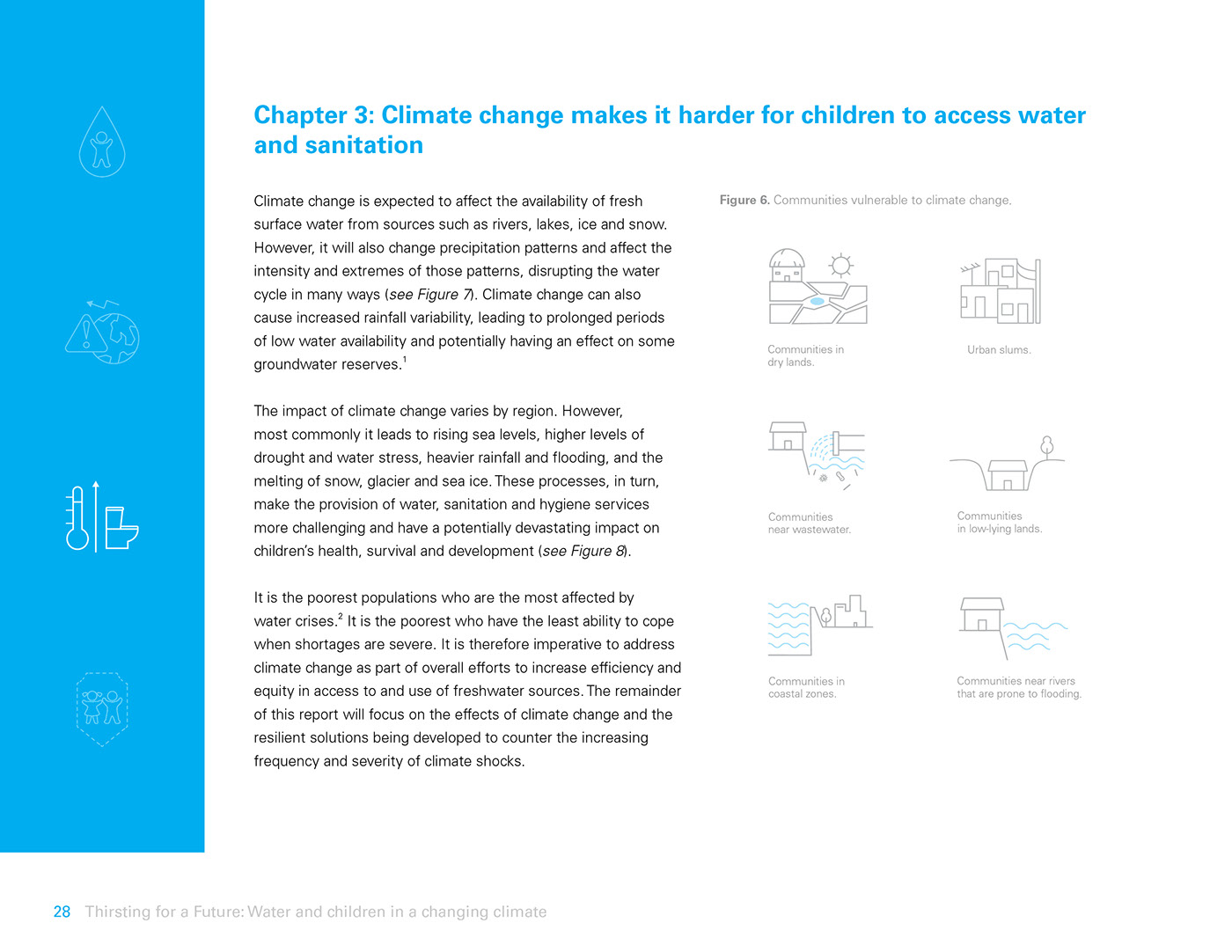 unicef climate change water wash water pollution Water crisis environment report United Nations agca