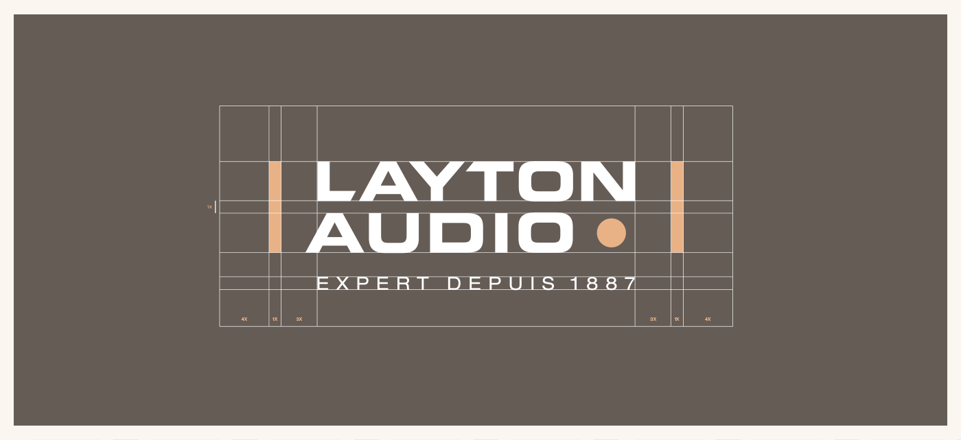 Layton Audio equipment Radio braun solid Retro 60's cream