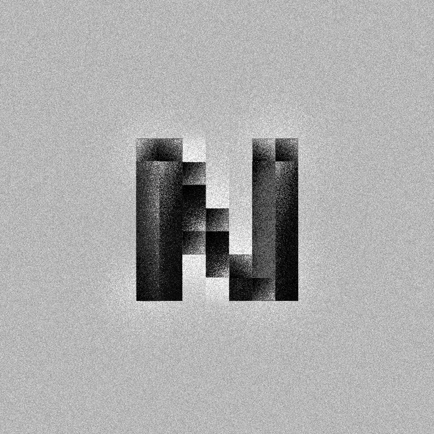36daysoftype typography   ILLUSTRATION  graphic design  grain photoshop experimental letters numbers