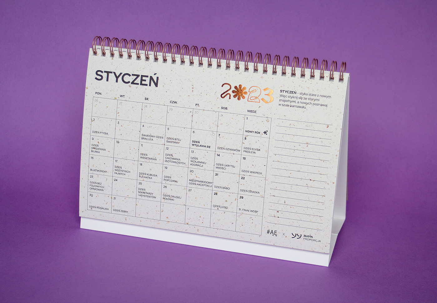 calendar calendar design dtp hotstamping InDesign Layout letterpress Photography  print print design 