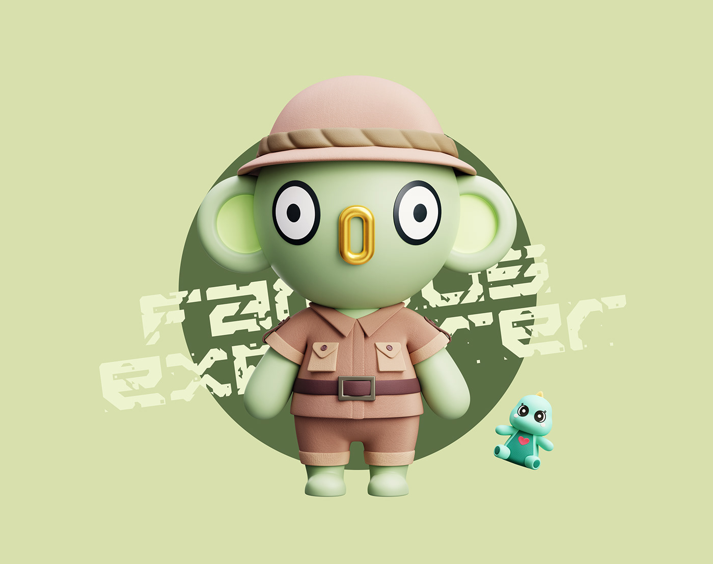 3D animation  artwork cartoon Character Character design  cute digital illustration nft Render