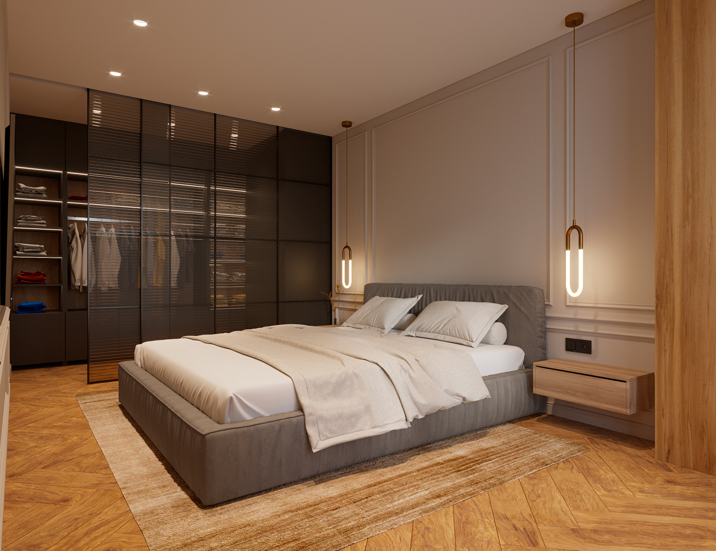 3D Interior interior design  modern Render visualization