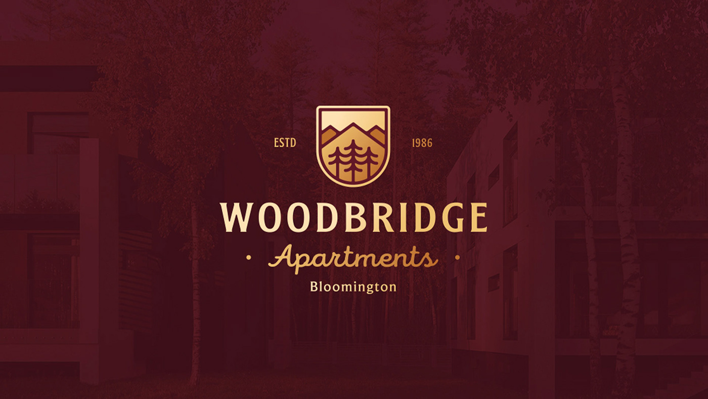 apartment branding Bloomington construction logo