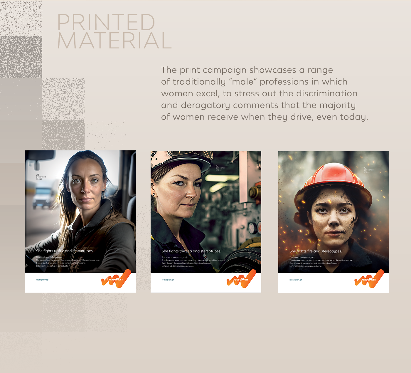 ai print print design  social media ad Advertising  art direction  campaign leasing woman day