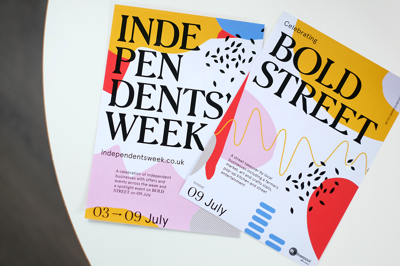 independents week Liverpool boldstreet identity pattern independents flyer poster promotionalpack