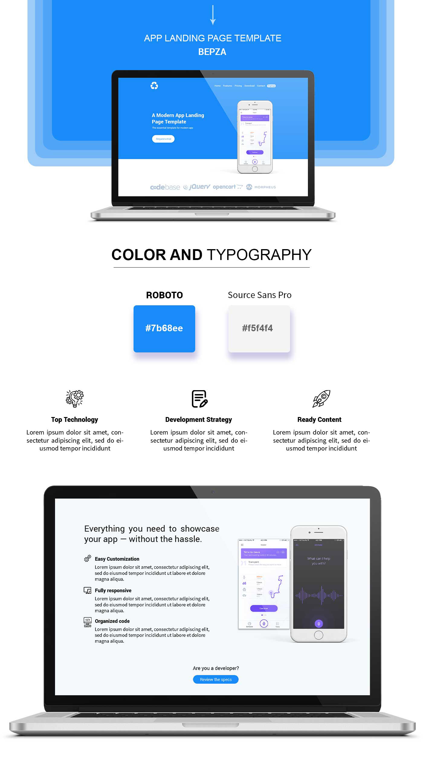 Adobe Photoshop landing page App Landing Page Free psd template Free Template Download landing page psd psd template