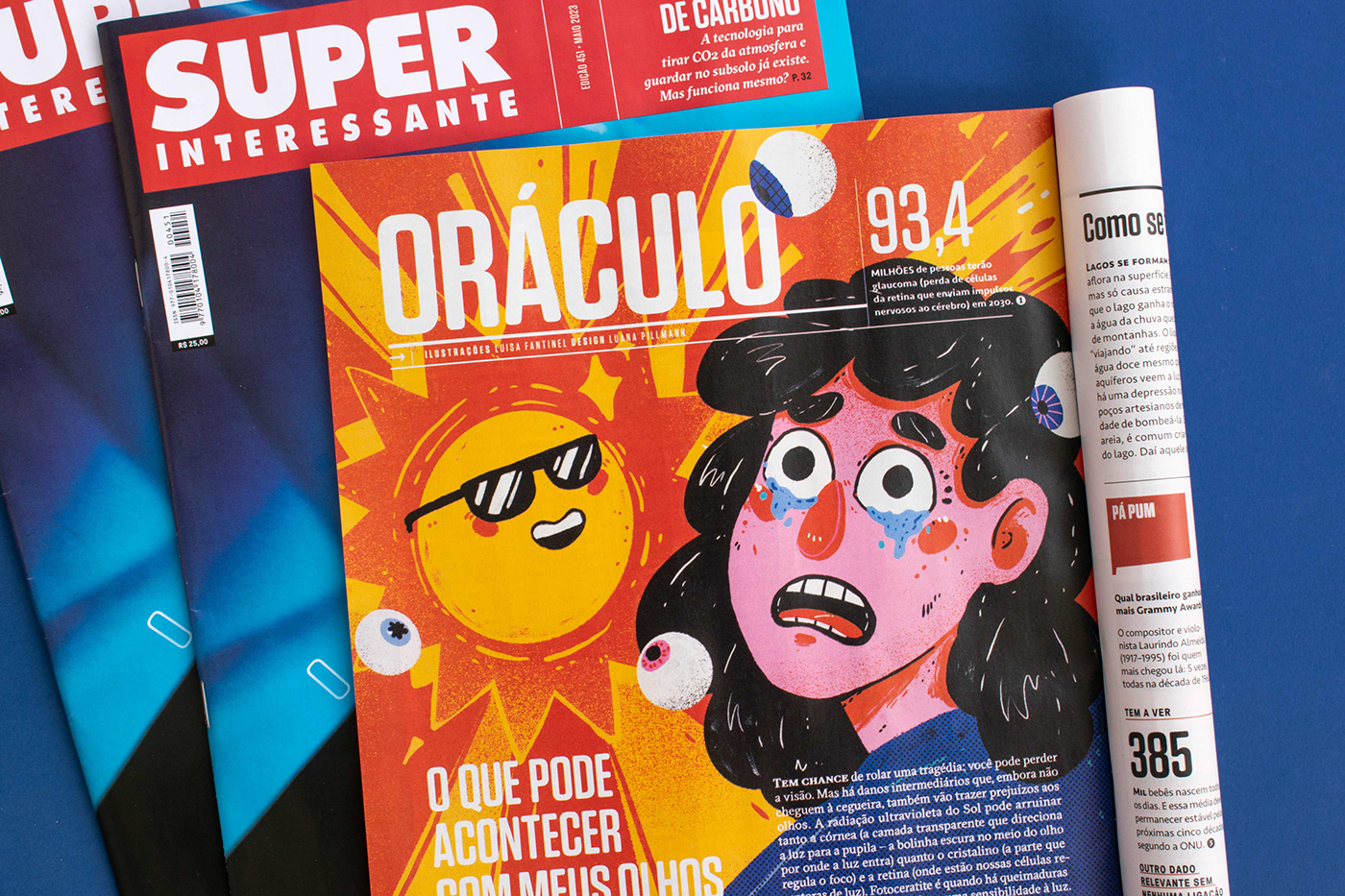oraculo Editorial Illustration Magazine illustration magazine advertising design Magazine Cover illlustration comic superinteressante