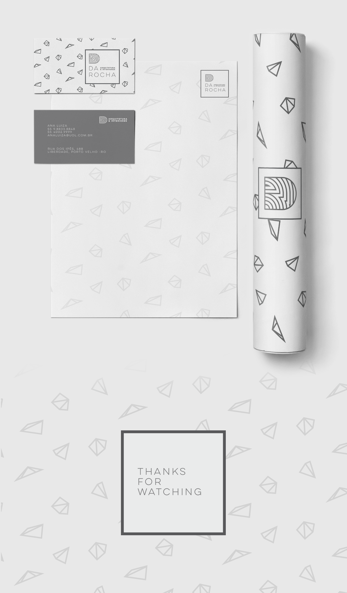architect architecture geometric gray minimalistic business card Stationery ARQUITETURA arquiteto marca