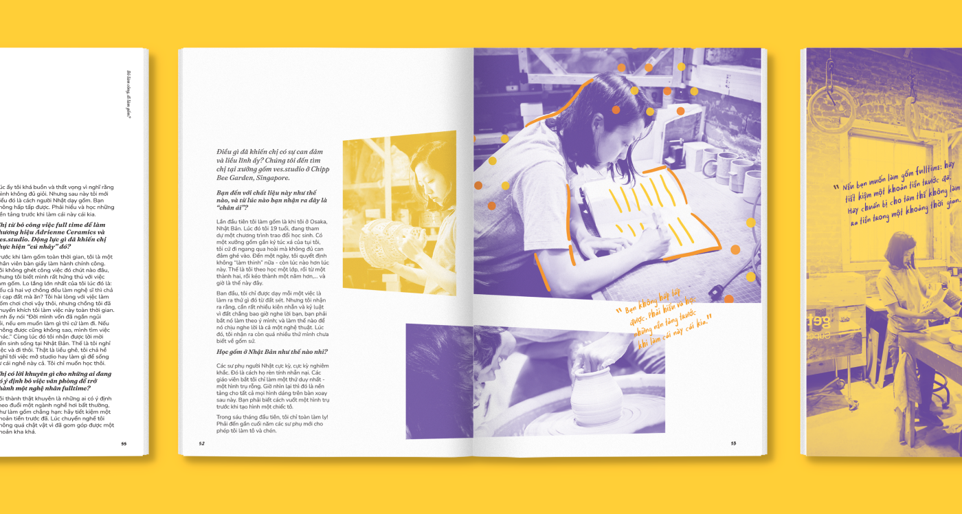 ceramic craft design editorial editorial design  graphic design  magazine Pottery Tạp chí 